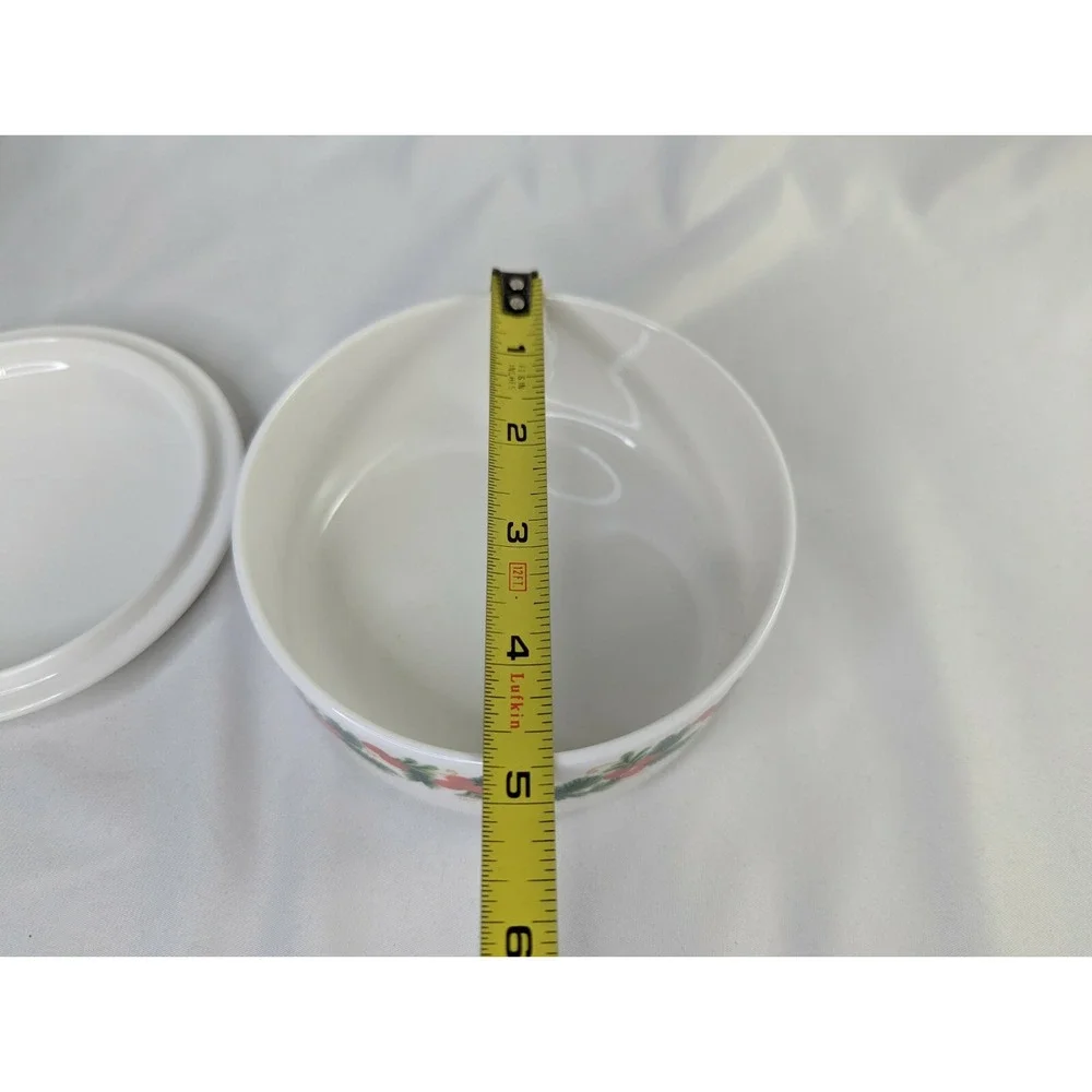 Mikasa Bells of‎ Holly Covered Trinket Dish